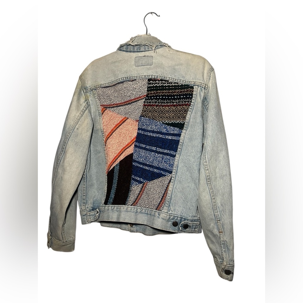Levi's Multicolor Patchwork Jean Jacket L - image 1